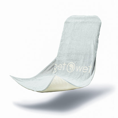 TewTeg Performance Towel Bright Grey/Cream - Premium Car Seat Wrap & Towel